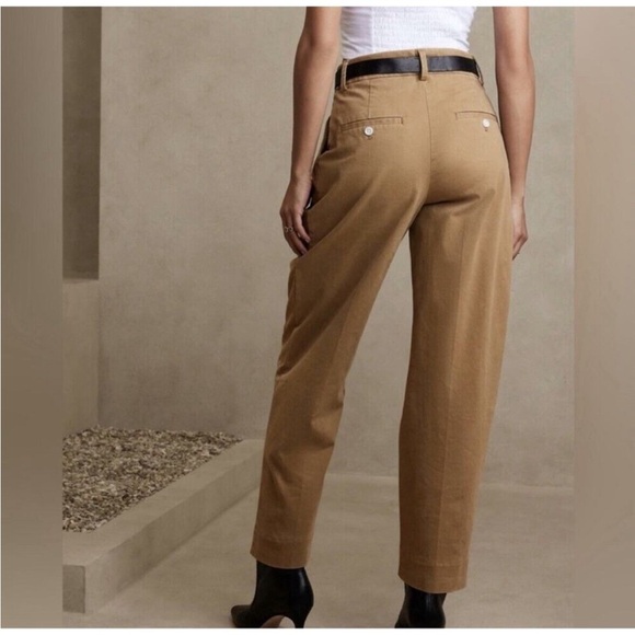 Banana Republic Relaxed pleated crop authentic chino pants barrel balloon safari - Picture 2 of 16